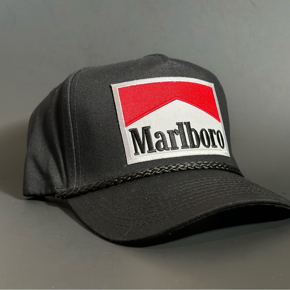 Handcrafted Marlboro Patch Retro Rope Trucker - Picture 2 of 4